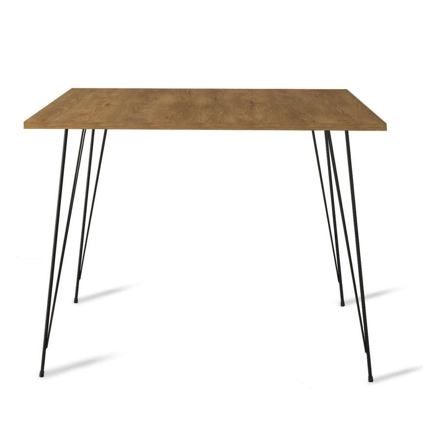 Dining table SANDALF 75x90 cm brown/black