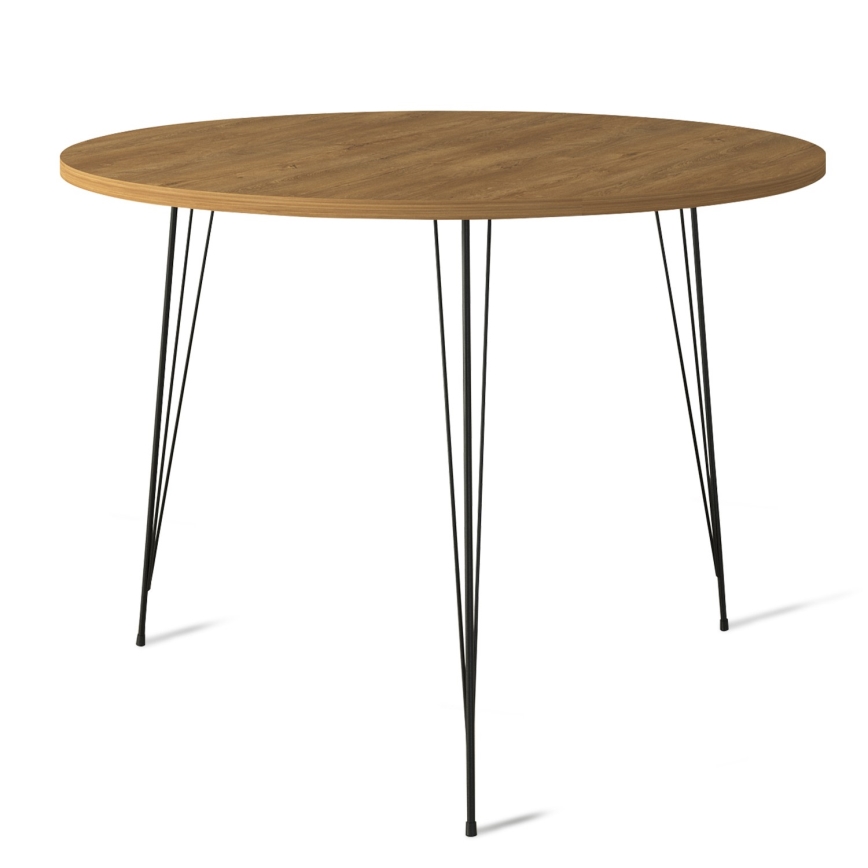 Dining table SANDALF 75x90 cm brown