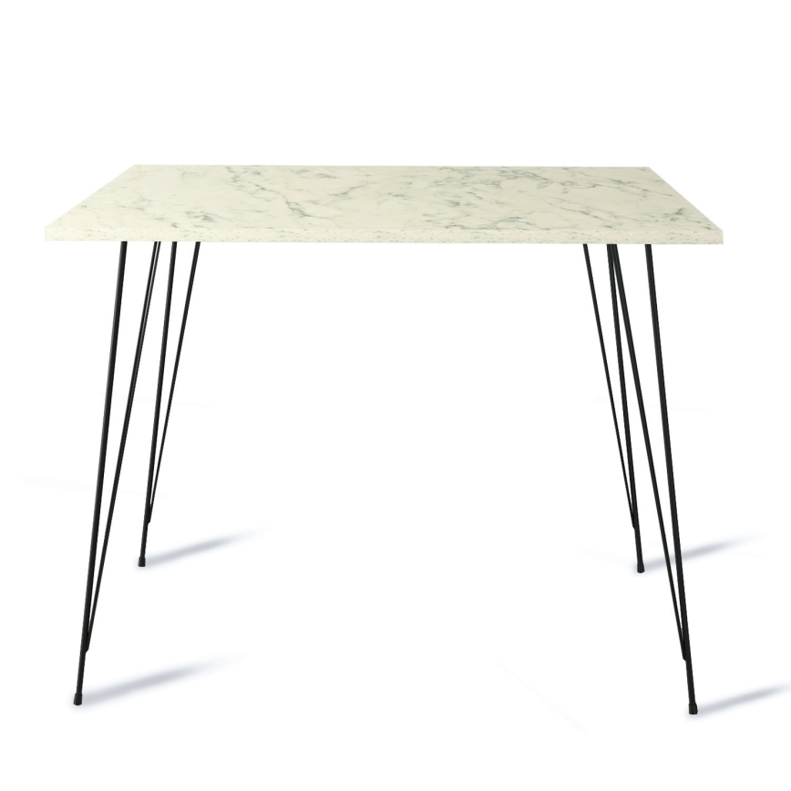 Dining table SANDALF 75x90 cm white/black