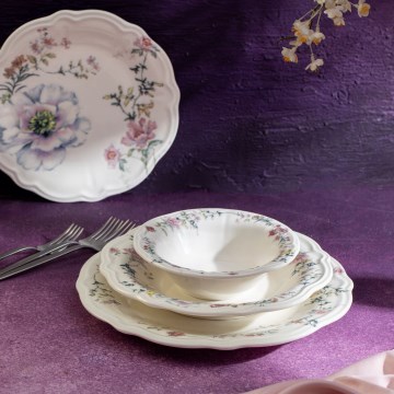 Dinner set 24 pcs multicolored/porcelain