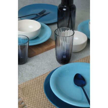 Dinnerware set 18 pcs blue/white/ceramic