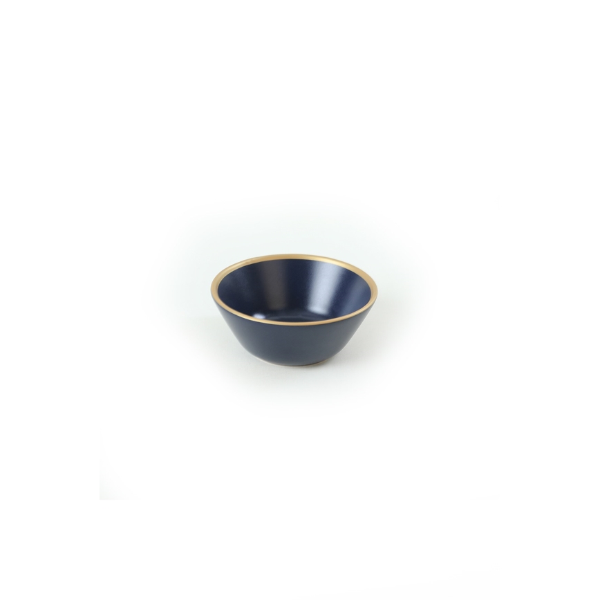 Dinnerware set 24 pcs blue/gold/ceramic