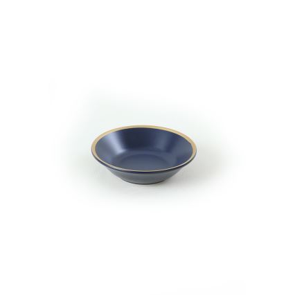 Dinnerware set 24 pcs blue/gold/ceramic