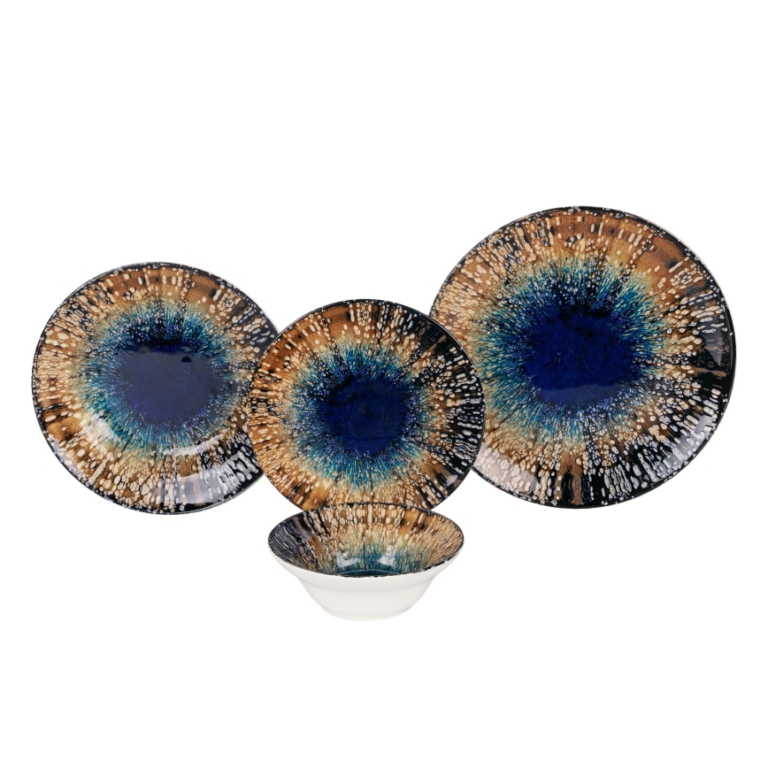 Dinnerware set 24 pcs multicolored/ceramic