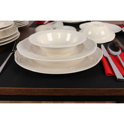 Dinnerware set 24 pcs white/porcelain
