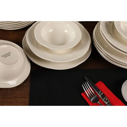 Dinnerware set 24 pcs white/porcelain