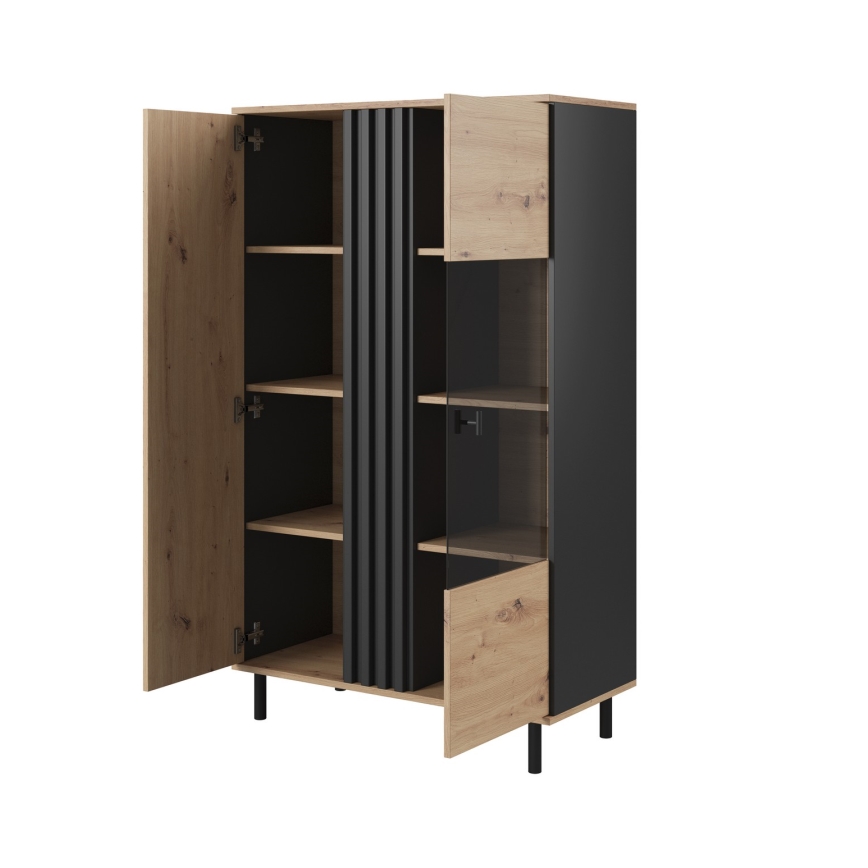 Display cabinet BADIA oak/anthracite