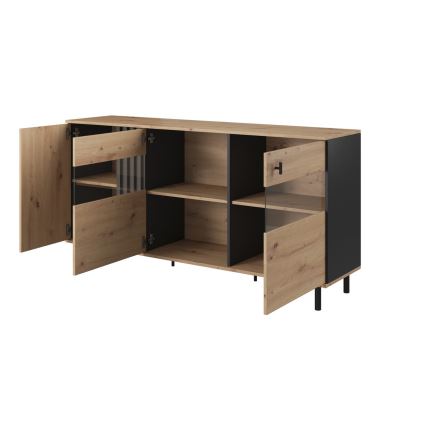 Display cabinet BADIA oak/anthracite