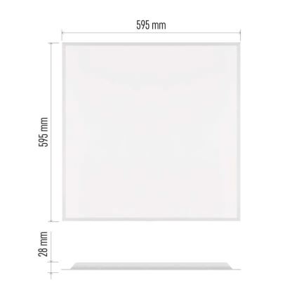 DIXXO Recessed LED Panel 36W/230V 4000K 60x60 cm White