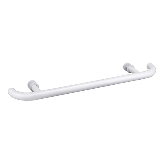 Door Pull 70 x 4 cm, Stainless Steel/White