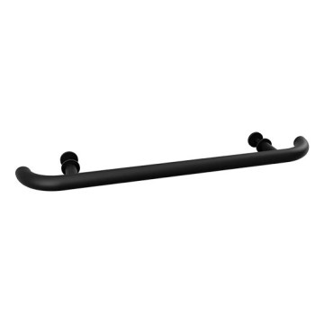 Door pull 70x4 cm stainless steel/black