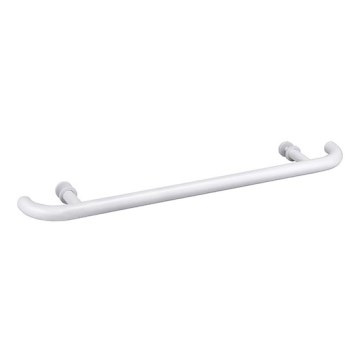 Door pull 80 x 4 cm, stainless steel/white