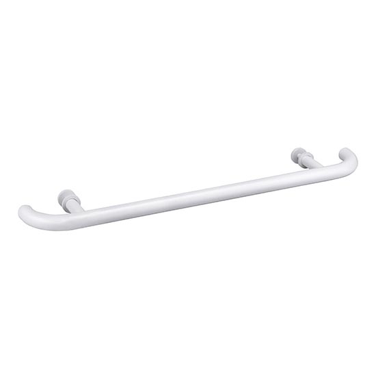 Door pull 80 x 4 cm, stainless steel/white