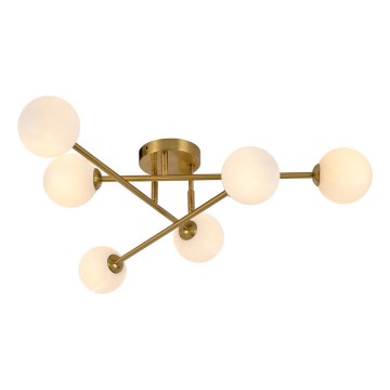 DORADO Flush-mount chandelier 6xG9/28W/230V — Gold