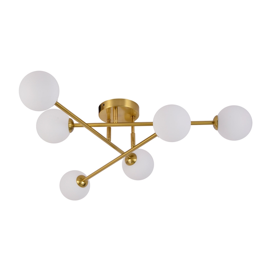 DORADO Flush-mount chandelier 6xG9/28W/230V — Gold