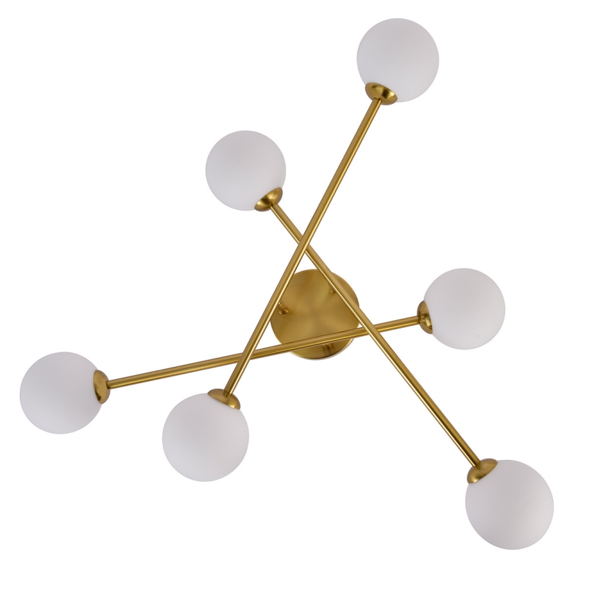 DORADO Flush-mount chandelier 6xG9/28W/230V — Gold