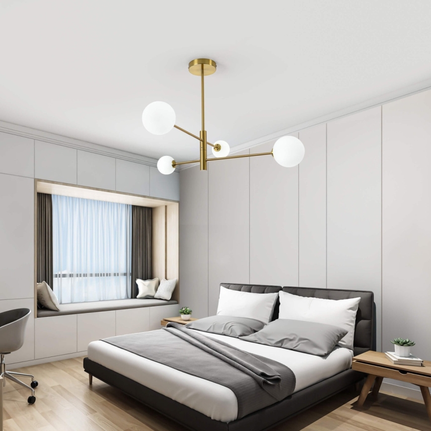 DORADO Rod Chandelier 4xG9/40W/230V Gold