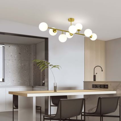 DORADO Rod Chandelier 8xE14/40W/230V, Gold Finish