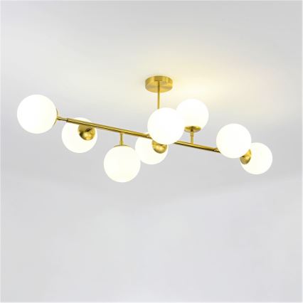 DORADO Rod Chandelier 8xE14/40W/230V, Gold Finish