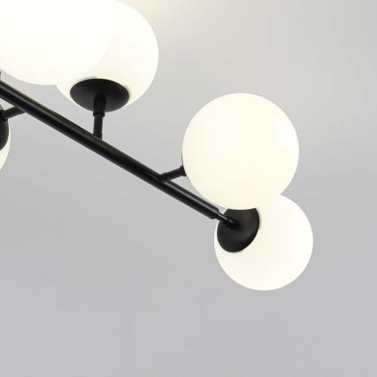 DORADO Rod-mounted Chandelier 8xE14/40W/230V, Black