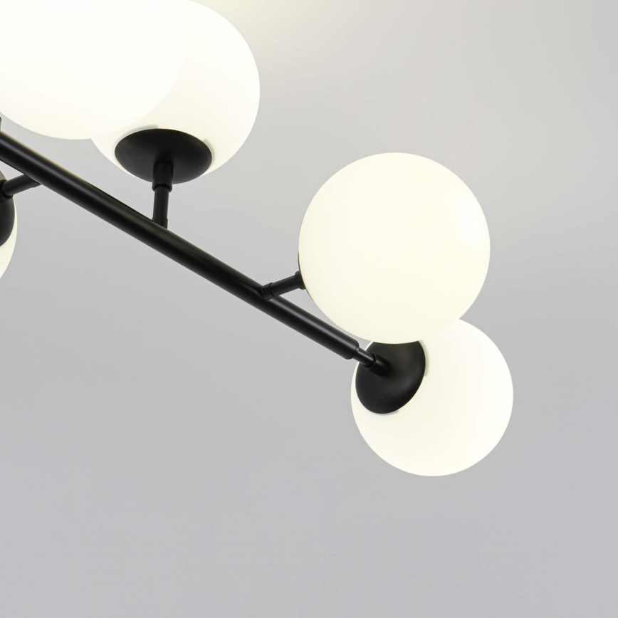 DORADO Rod-mounted Chandelier 8xE14/40W/230V, Black