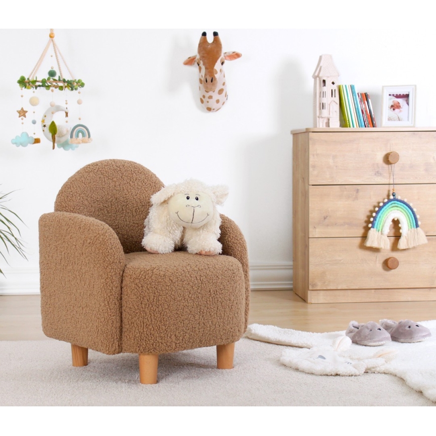 DORY Children's Armchair, Brown