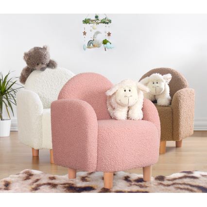 DORY Children's Armchair Light Pink