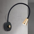 DOTTY Dimmable Flexible Wall Lamp 1x GU10/10W/230V, Black/Brass