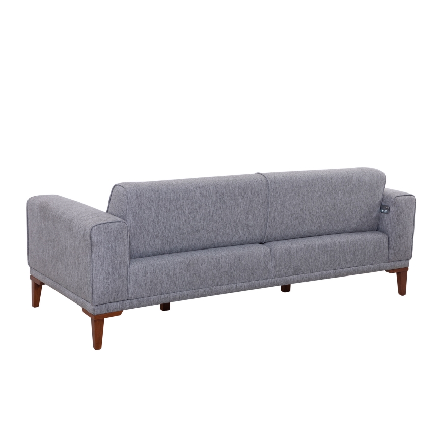 DOTY two-seater sofa, gray
