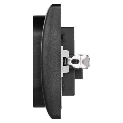 Double home socket 250V/16A anthracite