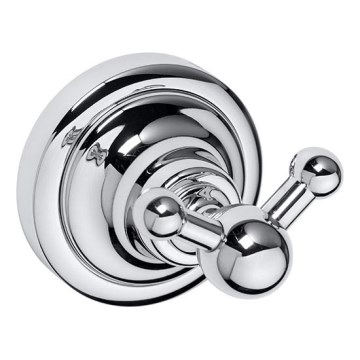 Double hook 6,5x6,5 cm silver