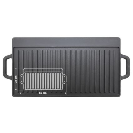 Double-sided grill plate 50x23 cm