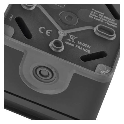 Double socket for humid environment IP55