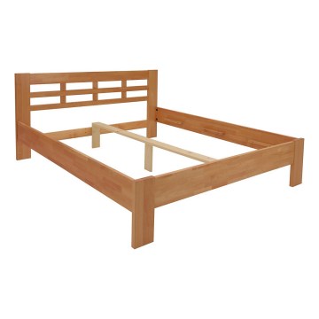 Double solid wood bed ANGELA 180x200 cm walnut