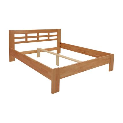 Double solid wood bed ANGELA 180x200 cm walnut