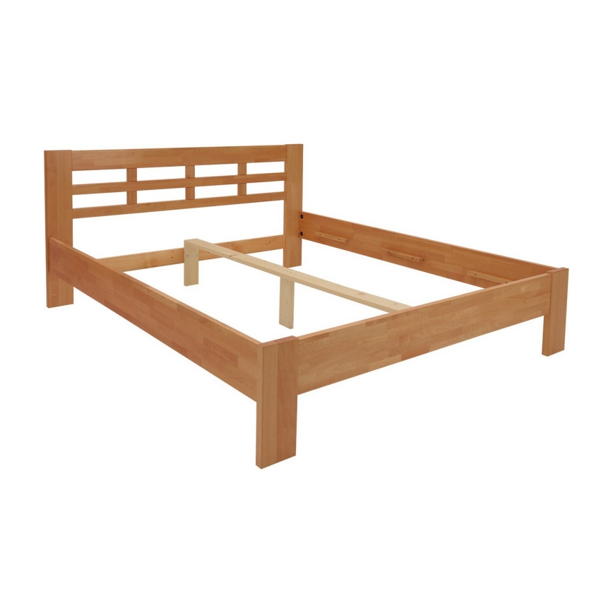 Double solid wood bed ANGELA 180x200 cm walnut