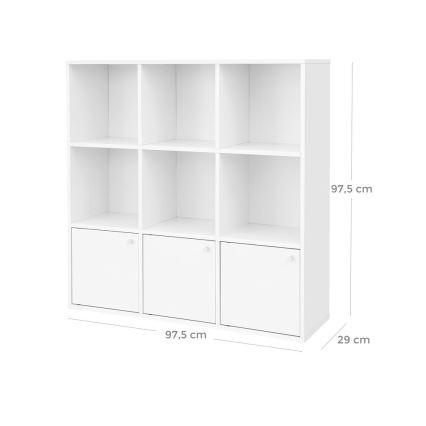 DOVARO White Bookcase