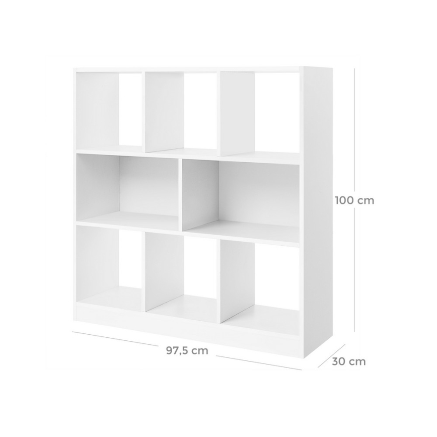 DOVARO White Bookcase
