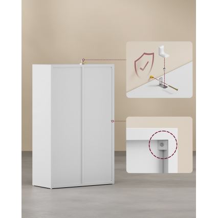 DOVARO White Bookcase