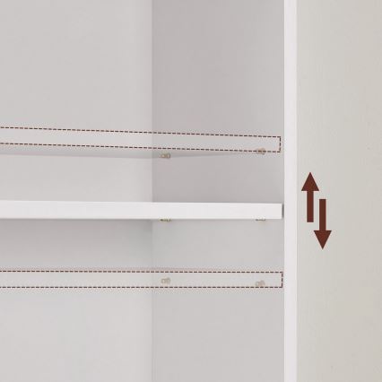 DOVARO White Bookcase
