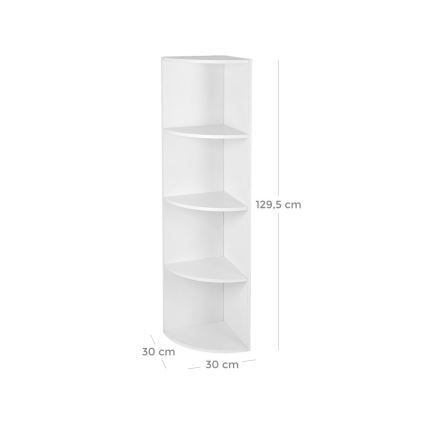DOVARO White Bookcase