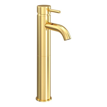 DRAGOR 29 cm Polished Brass Basin Mixer