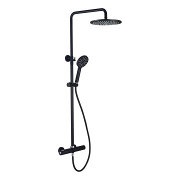 DRAGOR Matte Black Thermostatic Shower Set
