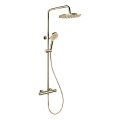DRAGOR Polished Brass Thermostatic Shower Set