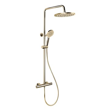 DRAGOR Polished Brass Thermostatic Shower Set