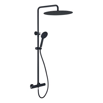 DRAGOR Thermostatic Shower Set, Matte Black