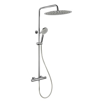 DRAGOR Thermostatic Shower Set, Polished Chrome
