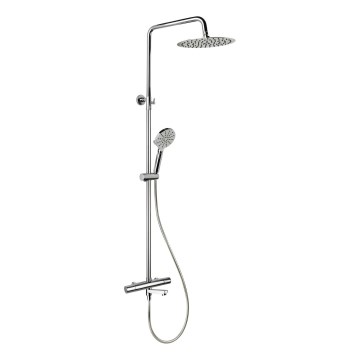 DRAGOR Thermostatic Shower Set, Polished Chrome