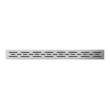 Drainage Channel Grate, 79.2 x 1.1 cm, Stainless Steel/Silver