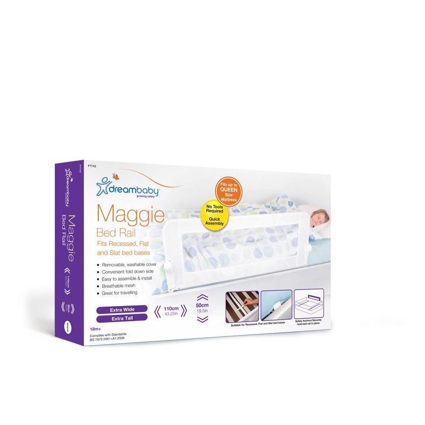 Dreambaby - Bed safety barrier MAGGIE 110x50 cm